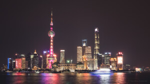 Shanghai Skyline bei Nacht